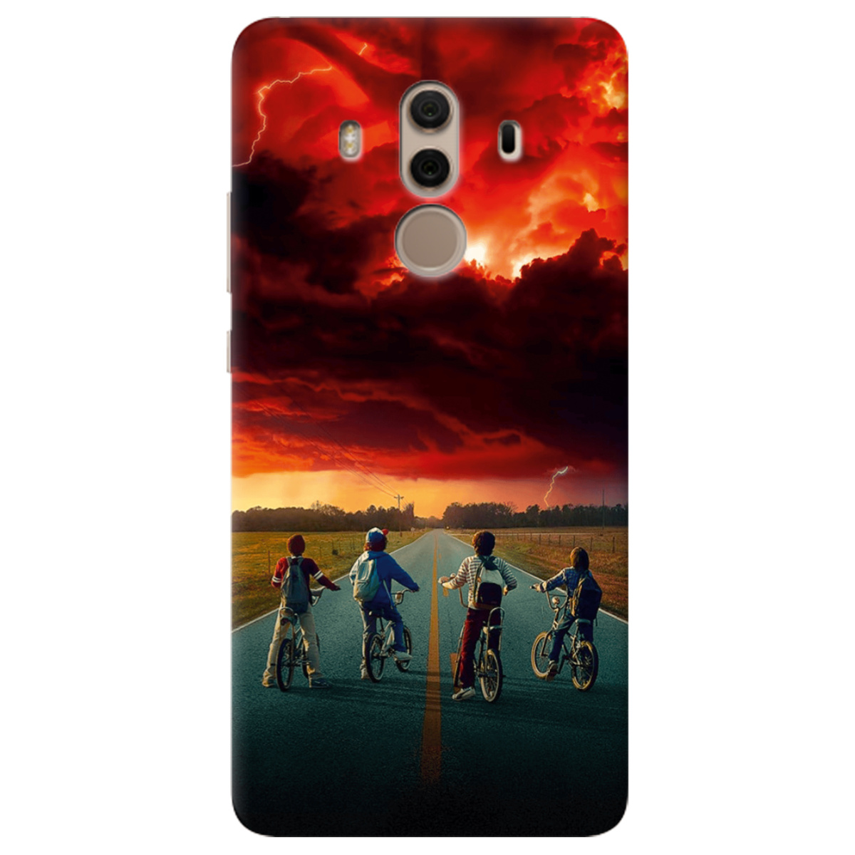 Чохол для Huawei Mate 10 Pro прозорий Дивні Дива Червоне небо Хокінса - фото 1 - Чохли для телефонів