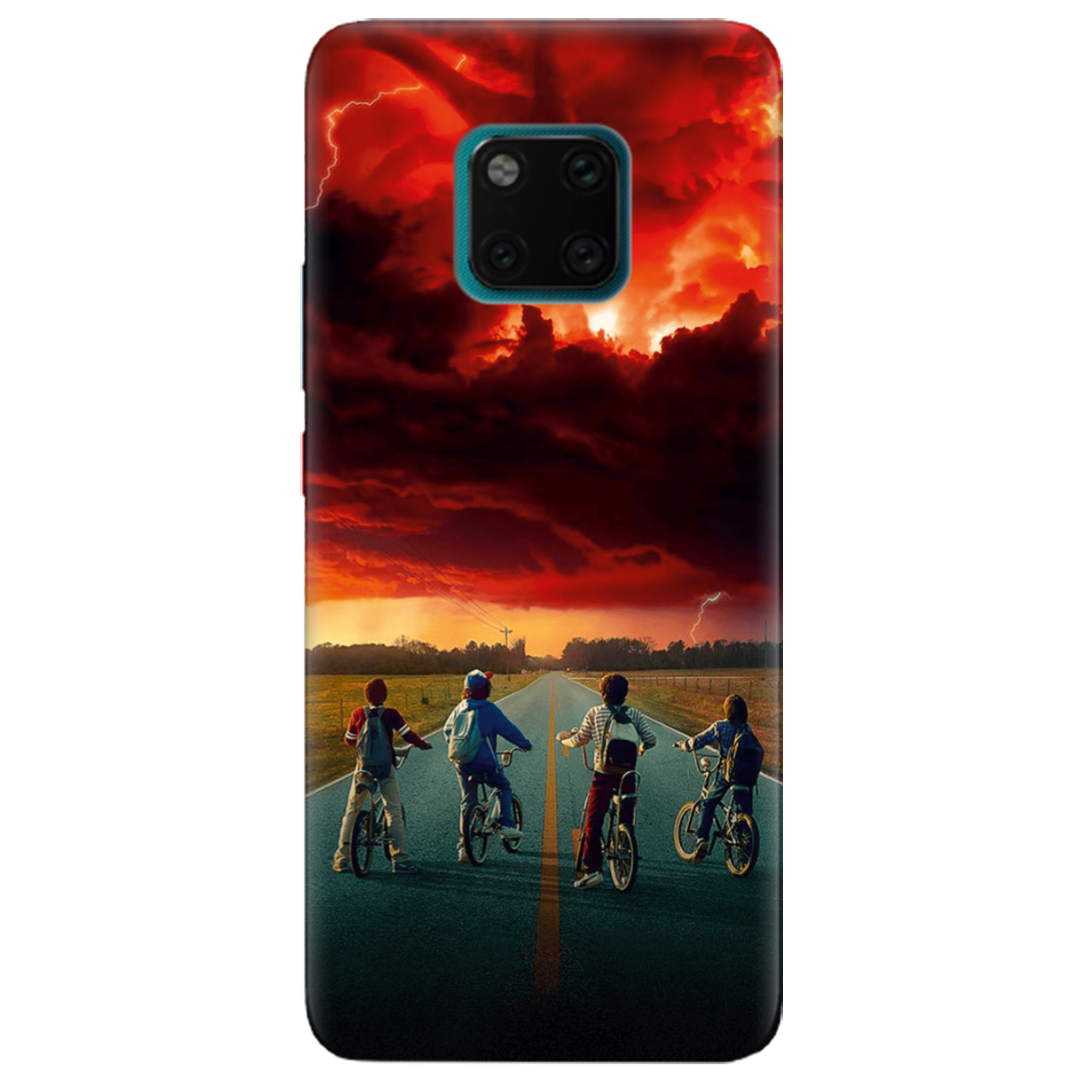 Чехол для Huawei Mate 20 Pro прозрачный Очень странные дела Красное небо Хокинса - фото 1 - Чехлы для телефонов