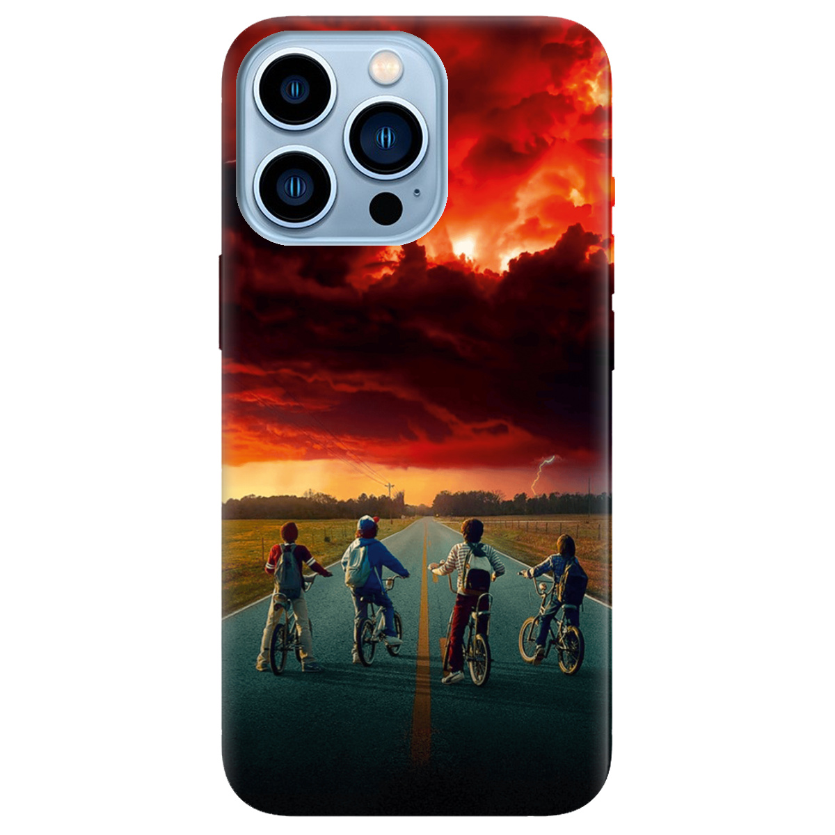 Чохол для Apple iPhone 13 Pro Max прозорий Дивні Дива Червоне небо Хокінса - фото 1 - Чохли для телефонів