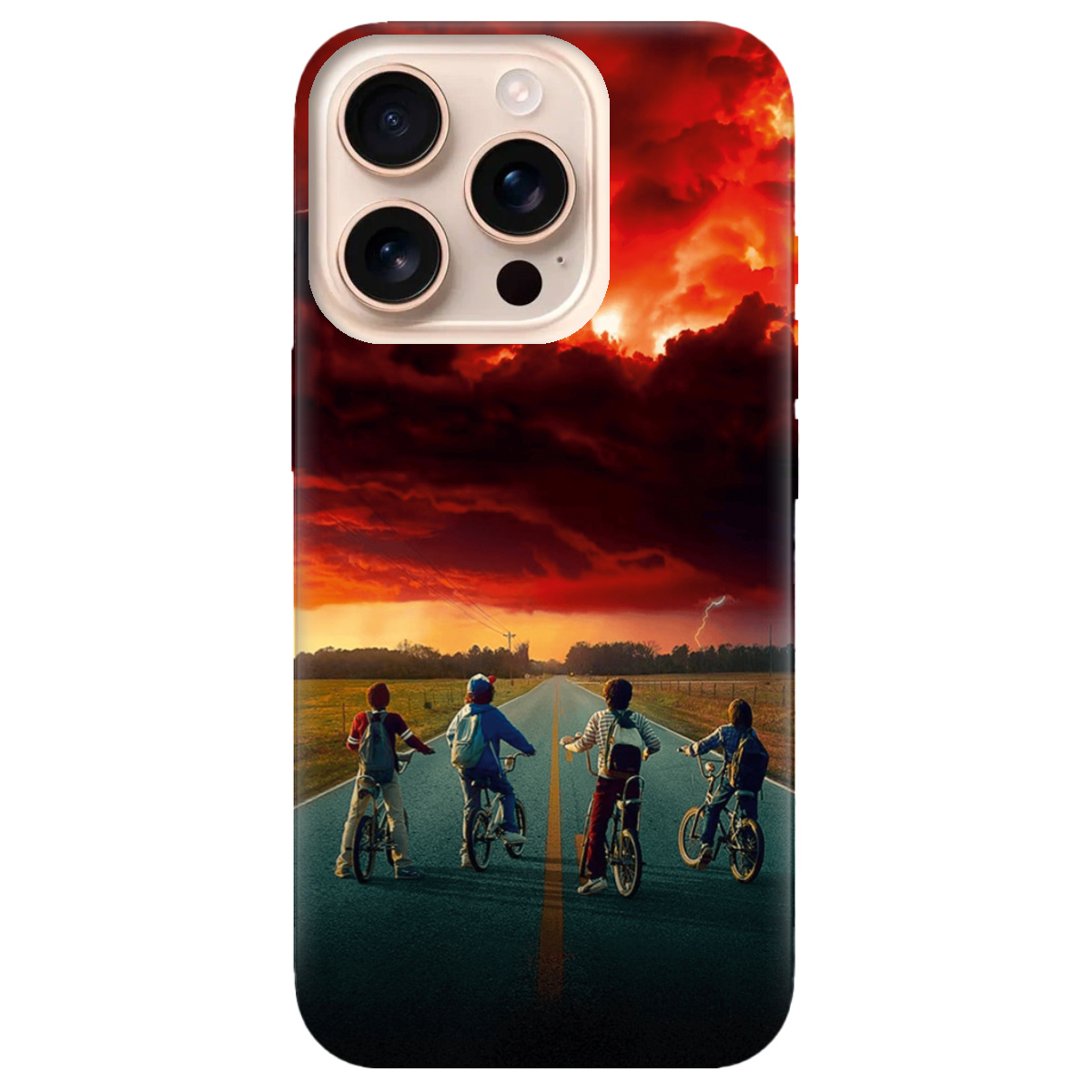 Чехол для Apple iPhone 16 Pro прозрачный Очень странные дела Красное небо Хокинса - фото 1 - Чехлы для телефонов