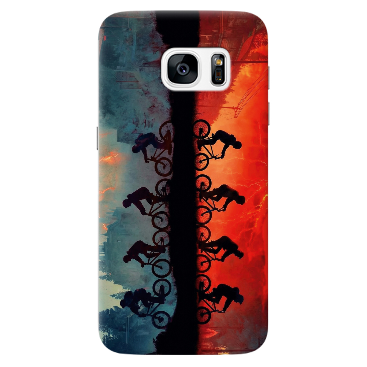 Чехол для Samsung Galaxy S7 прозрачный Stranger Things Upside Down - фото 1 - Чехлы для телефонов