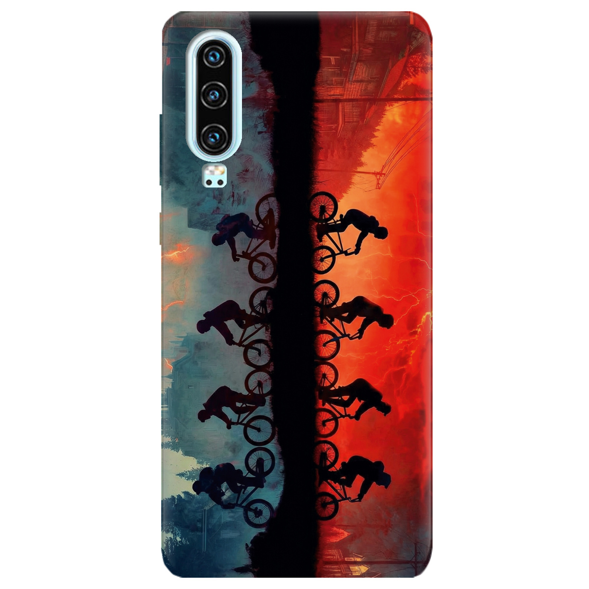 Чехол для Huawei P30 прозрачный Stranger Things Upside Down - фото 1 - Чехлы для телефонов