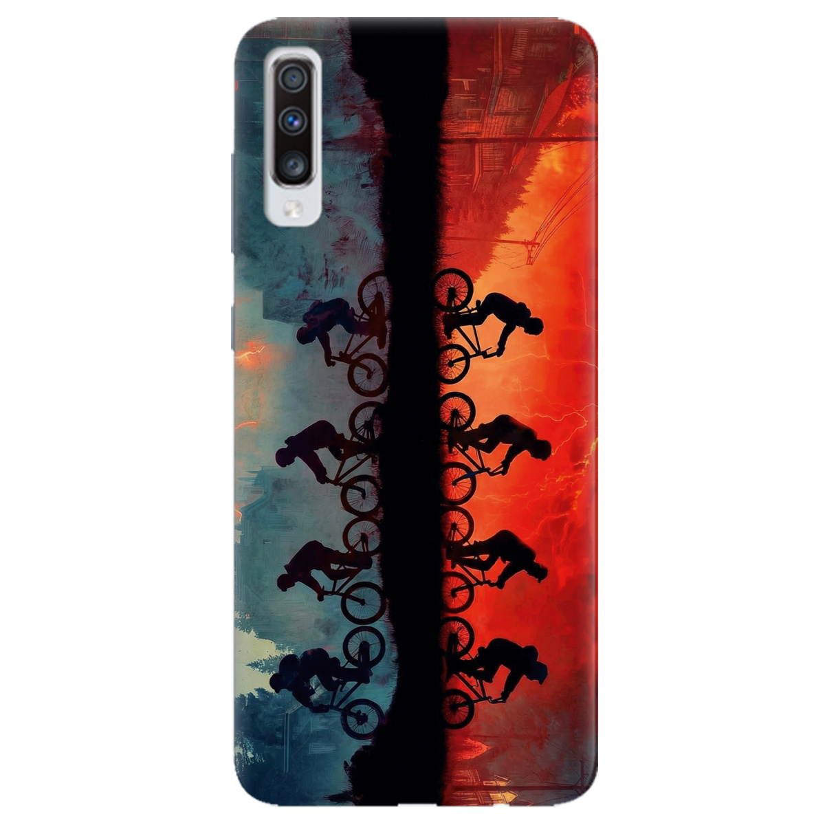 Чохол для Samsung Galaxy A70 прозорий Stranger Things Upside Down - фото 1 - Чохли для телефонів