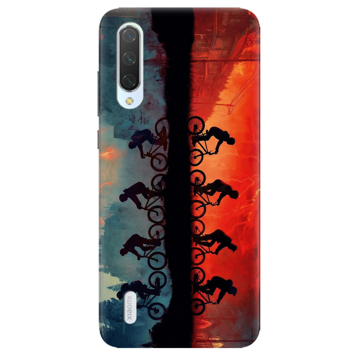 Чехол для Xiaomi Mi 9 Lite прозрачный Stranger Things Upside Down - фото 1 - Чехлы для телефонов