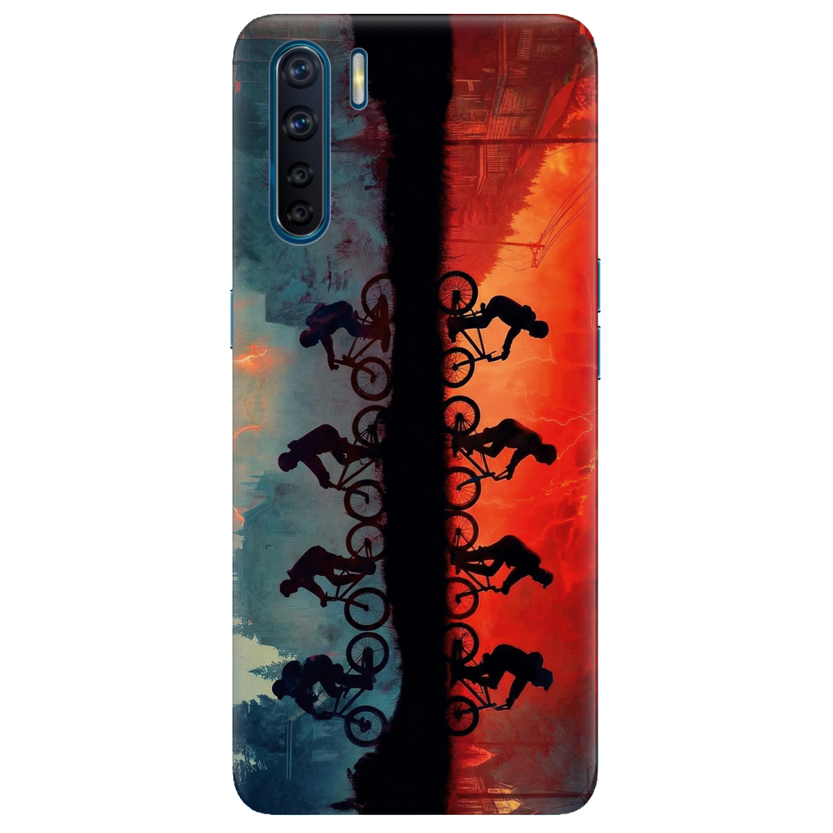 Чохол для Oppo Reno 3 прозорий Stranger Things Upside Down - фото 1 - Чохли для телефонів