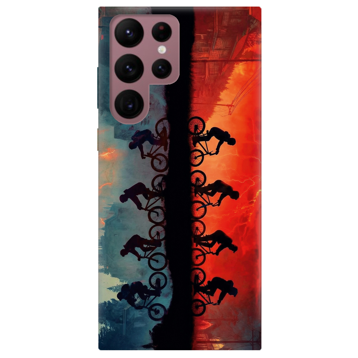 Чехол для Samsung Galaxy S22 Ultra прозрачный Stranger Things Upside Down - фото 1 - Чехлы для телефонов