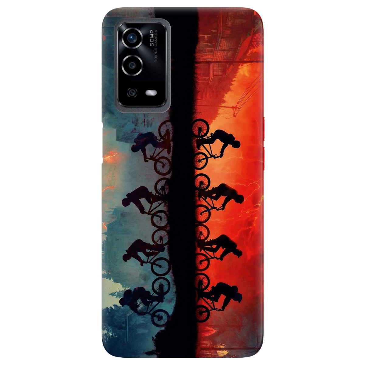 Чехол для Oppo A55 прозрачный Stranger Things Upside Down - фото 1 - Чехлы для телефонов