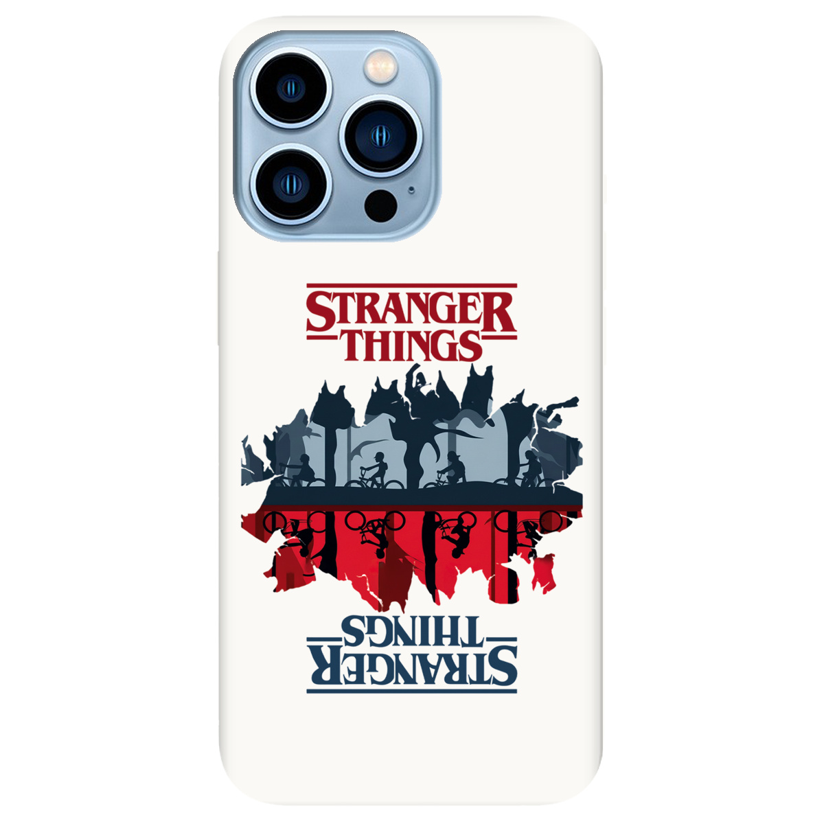 Чохол для Apple iPhone 13 Pro Max Білий матовий soft touch Дивні дива Дзеркальний світ - фото 1 - Чохли для телефонів