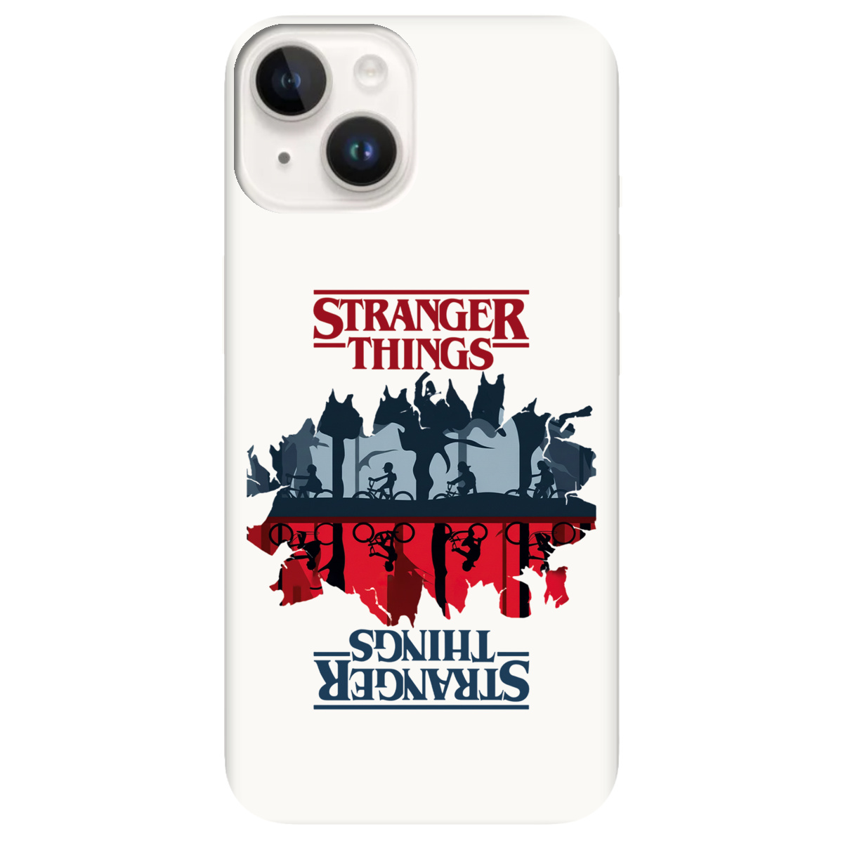 Чохол для Apple iPhone 14 Plus Білий матовий soft touch Дивні дива Дзеркальний світ - фото 1 - Чохли для телефонів