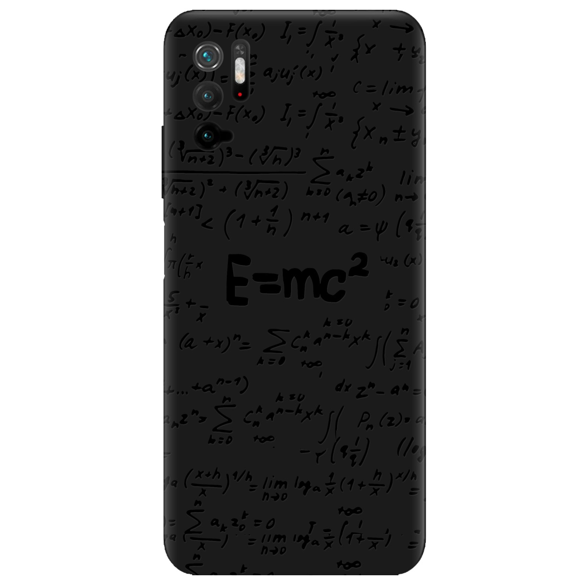 Чохол для Xiaomi Poco M3 Pro чорний матовий soft touch Black Einstein - фото 1 - Чохли для телефонів