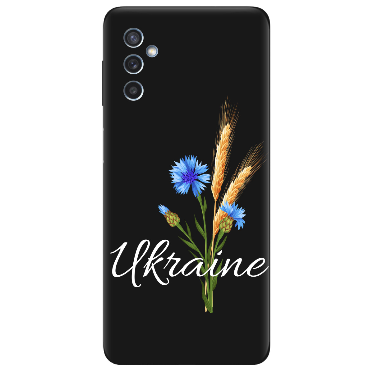 Чехол для Samsung Galaxy M52 черный матовый soft touch Незалежна Україна - фото 1 - Чехлы для телефонов