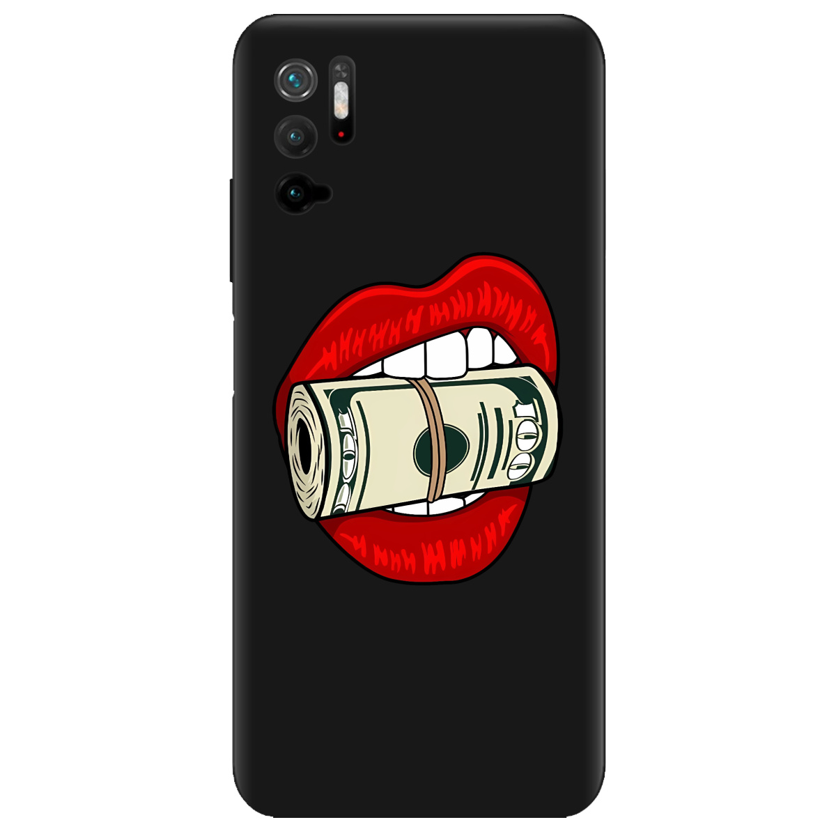 Чехол для Xiaomi Poco M3 Pro черный матовый soft touch Secret - фото 1 - Чехлы для телефонов