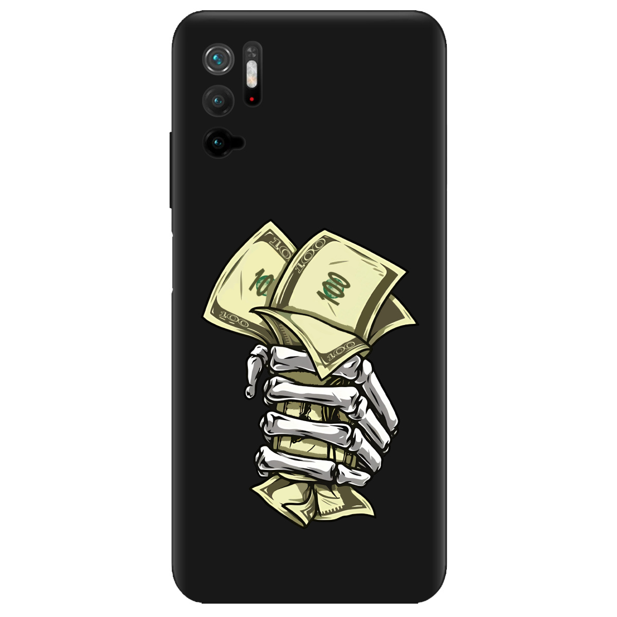 Чехол для Xiaomi Poco M3 Pro черный матовый soft touch Загашник - фото 1 - Чехлы для телефонов