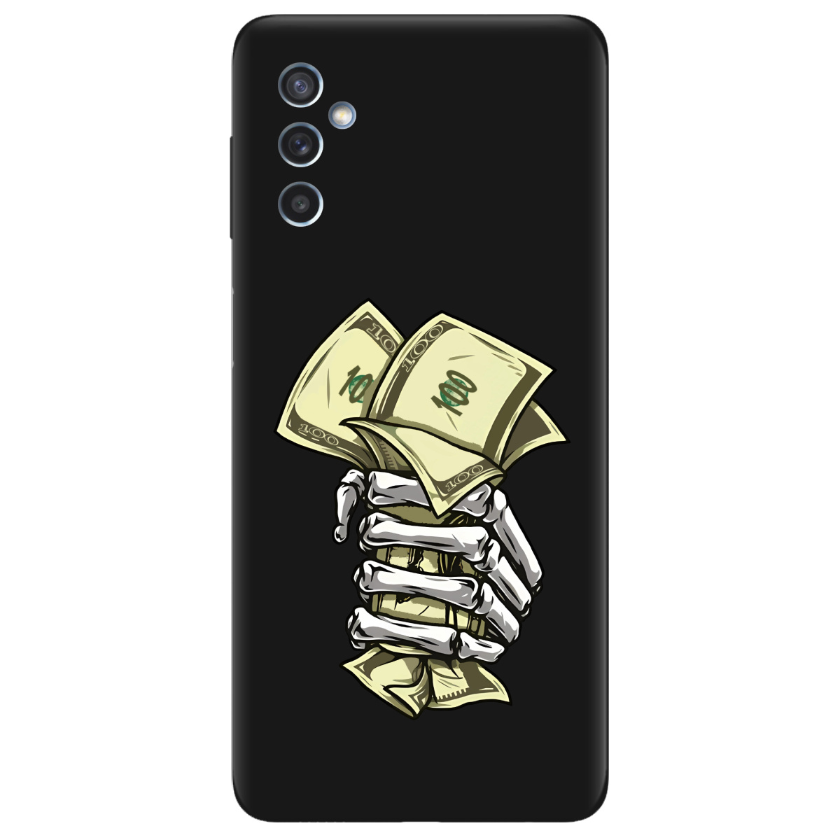 Чехол для Samsung Galaxy M52 черный матовый soft touch Загашник - фото 1 - Чехлы для телефонов