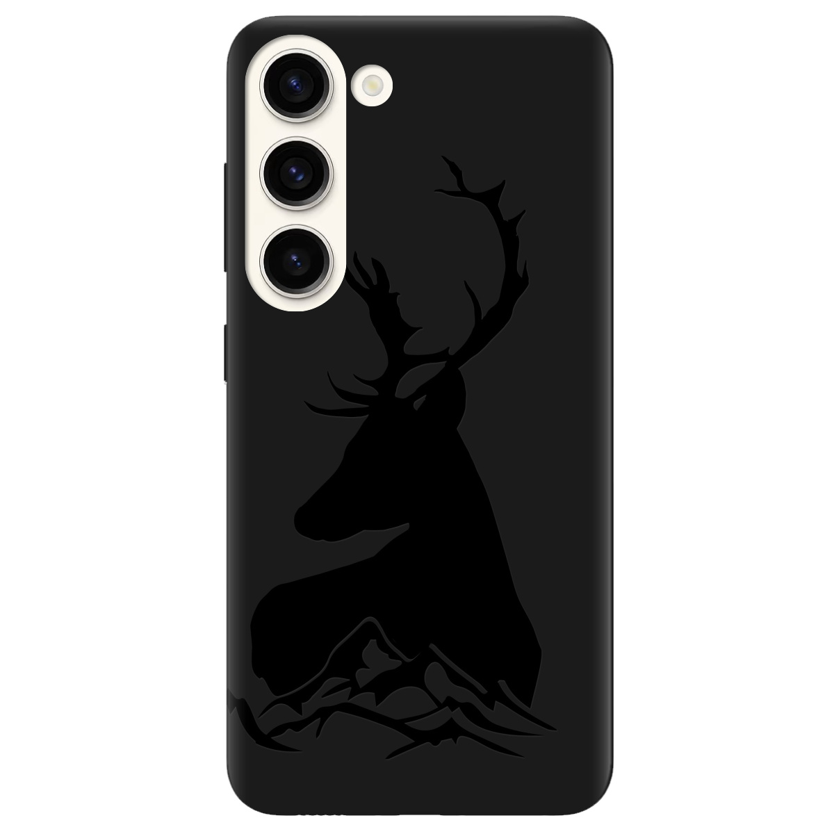 Чохол для Samsung Galaxy S23 чорний матовий soft touch Moral - фото 1 - Чохли для телефонів