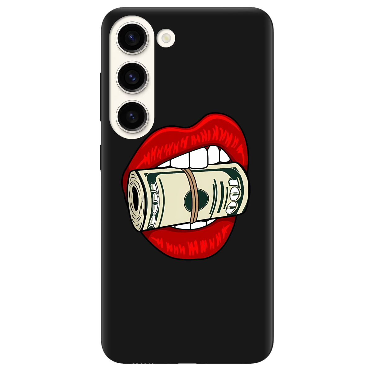 Чехол для Samsung Galaxy S23 черный матовый soft touch Secret - фото 1 - Чехлы для телефонов