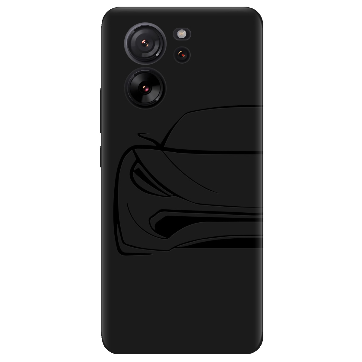 Чехол для Xiaomi 13T Pro черный матовый soft touch Sport Car - фото 1 - Чехлы для телефонов