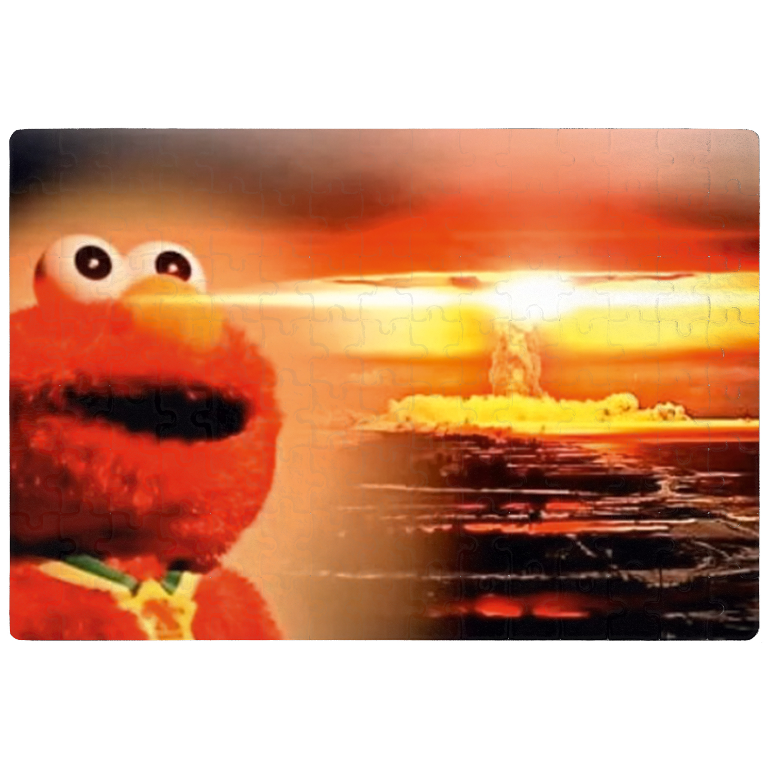 Пазл A4 (29x20 см) на 120 элементов Elmo fire, эльмо в огне - фото 1 - Пазлы