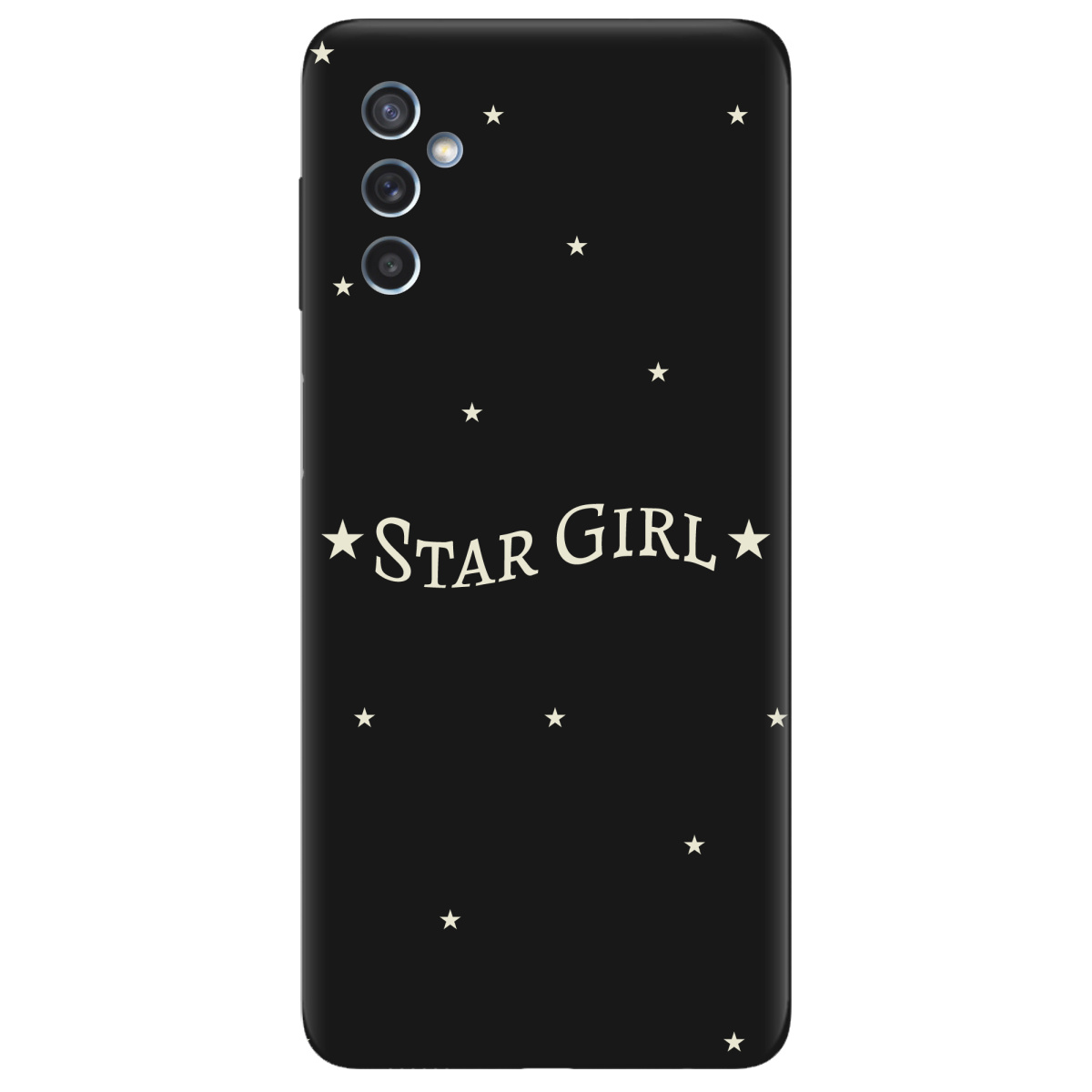 Чехол для Samsung Galaxy M52 черный матовый soft touch Star girl - фото 1 - Чехлы для телефонов