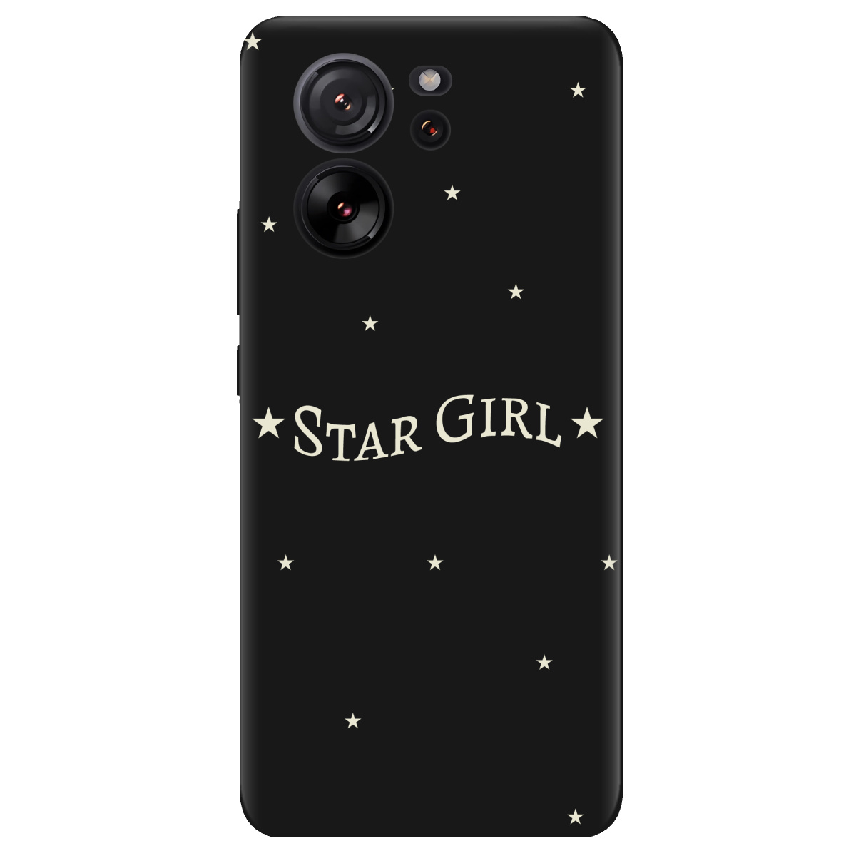 Чохол для Xiaomi 13T чорний матовий soft touch Star girl - фото 1 - Чохли для телефонів
