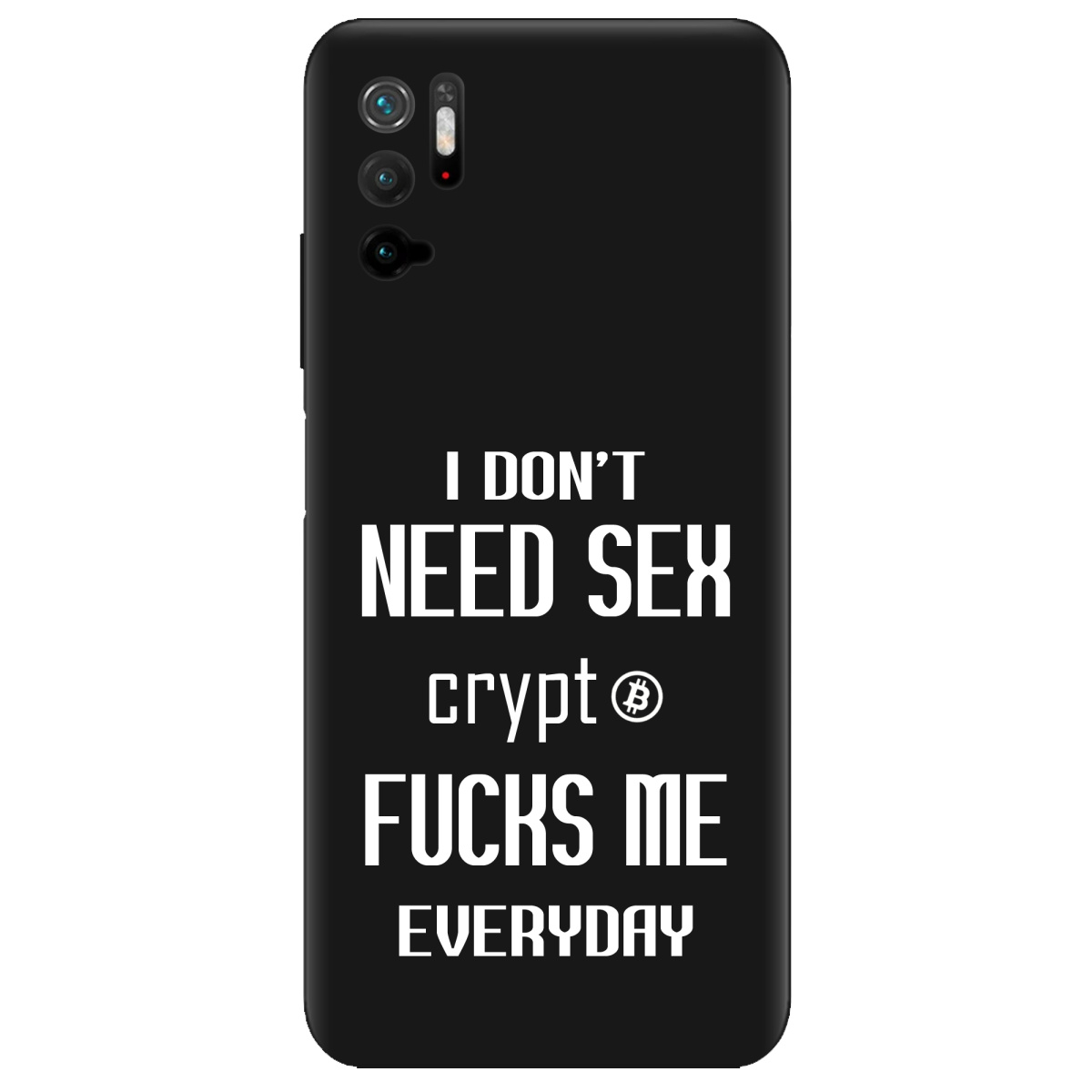 Чохол для Xiaomi Poco M3 Pro чорний матовий soft touch Crypt - фото 1 - Чохли для телефонів