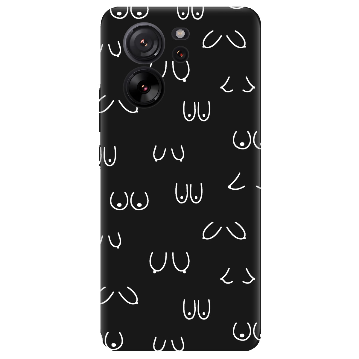 Чохол для Xiaomi 13T Pro чорний матовий soft touch Мова тіла - фото 1 - Чохли для телефонів