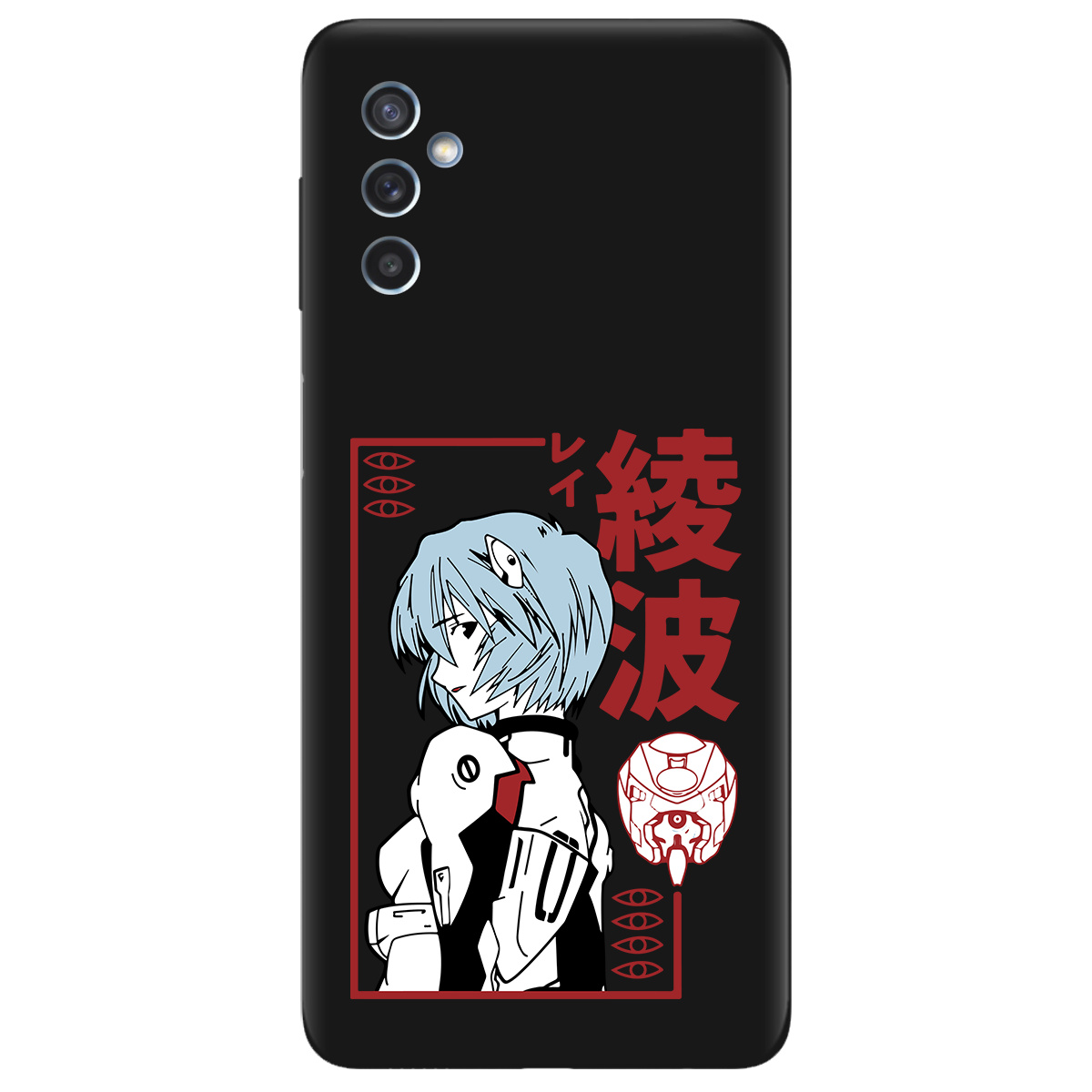 Чохол для Samsung Galaxy M52 чорний матовий soft touch Аянамі Рей - фото 1 - Чохли для телефонів