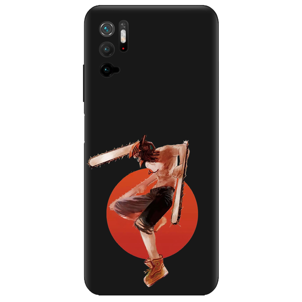 Чохол для Xiaomi Poco M3 Pro чорний матовий soft touch Денджі - фото 1 - Чохли для телефонів