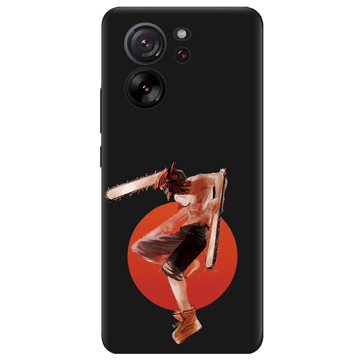 Чохол для Xiaomi 13T Pro чорний матовий soft touch Денджі - фото 1 - Чохли для телефонів