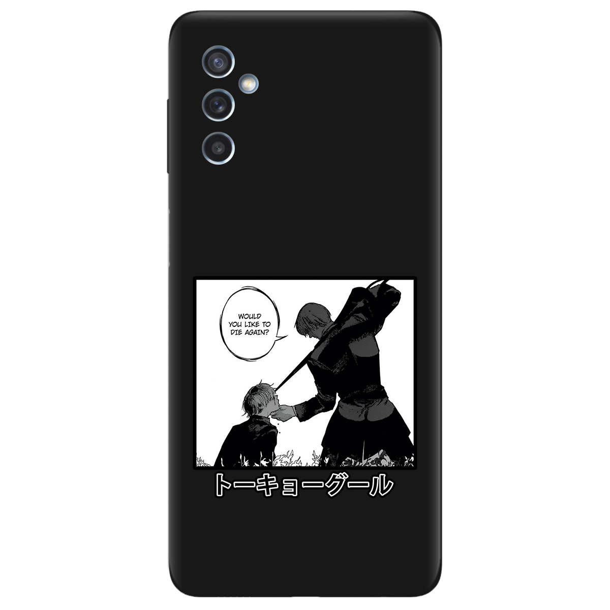 Чехол для Samsung Galaxy M52 черный матовый soft touch Гуль - фото 1 - Чехлы для телефонов