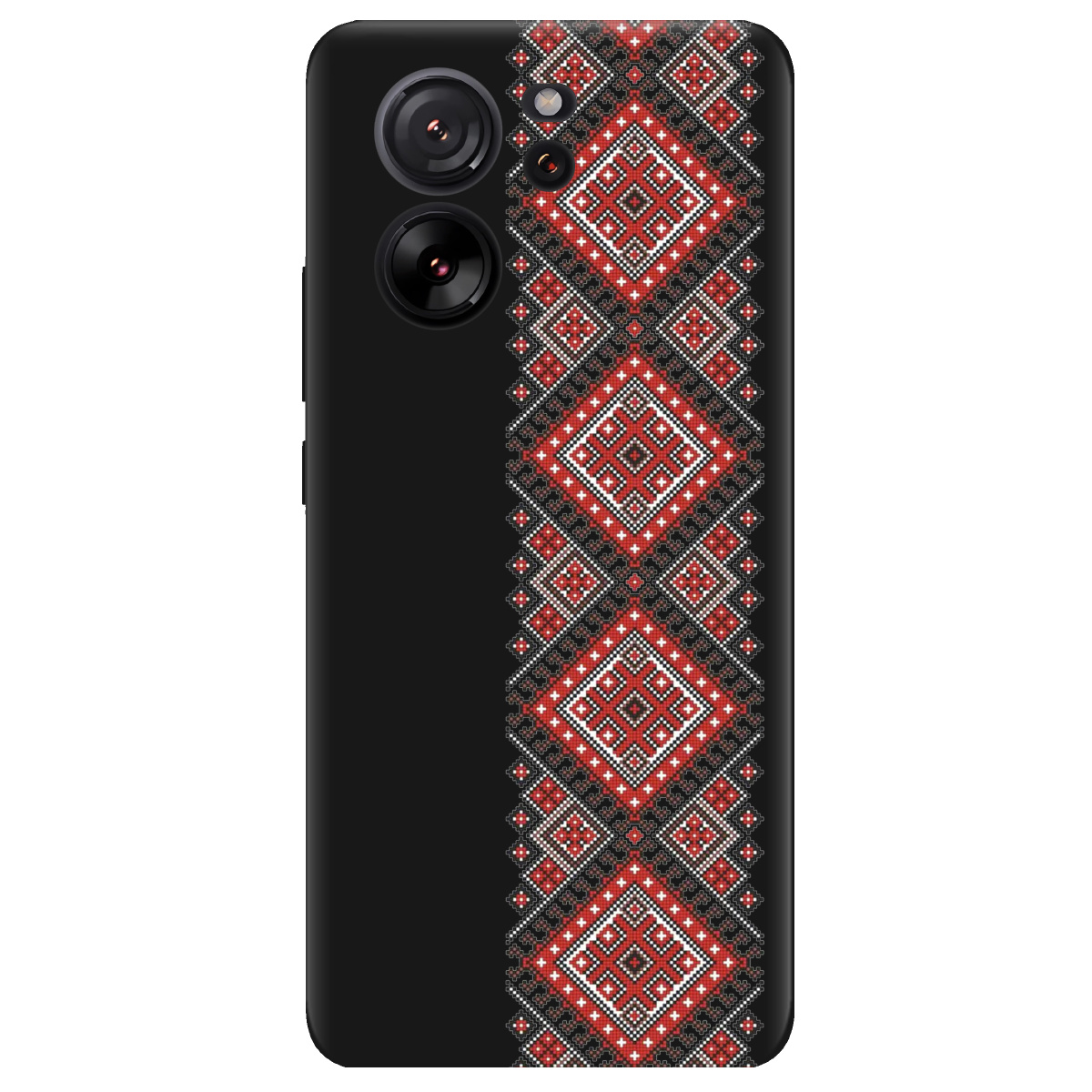 Чохол для Xiaomi 13T Pro чорний матовий soft touch Вишиванка - фото 1 - Чохли для телефонів