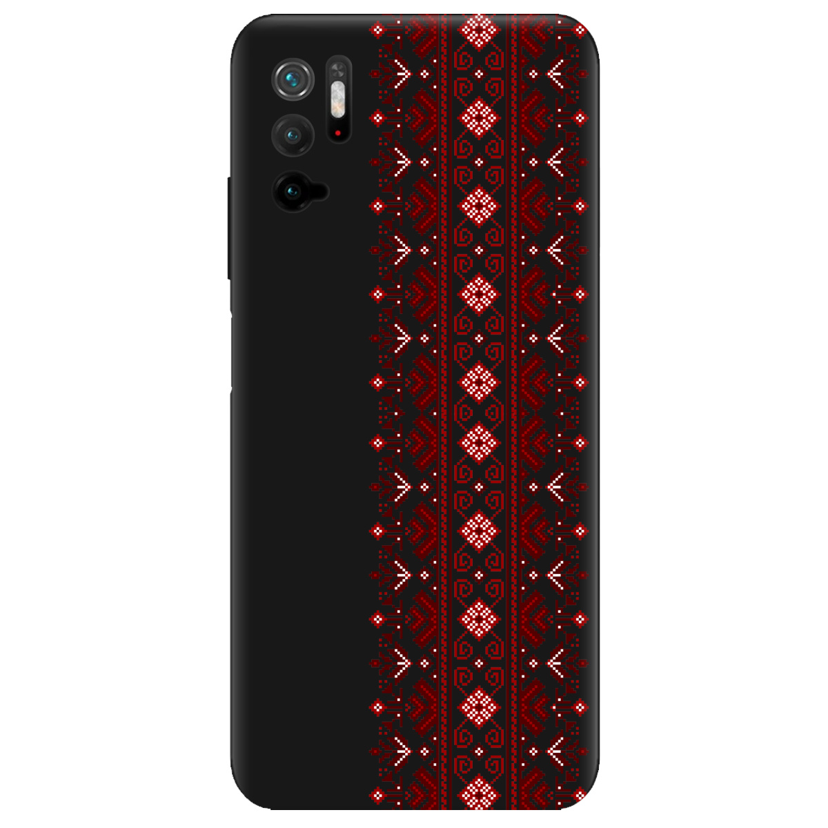 Чохол для Xiaomi Poco M3 Pro чорний матовий soft touch Хрестики долі - фото 1 - Чохли для телефонів