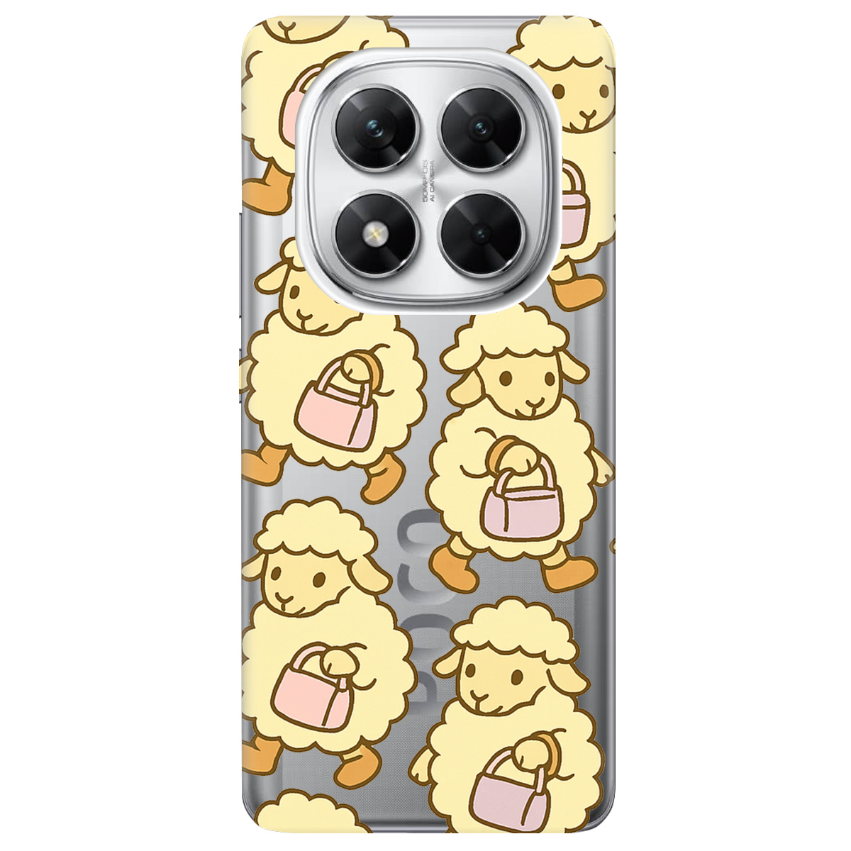 Чехол для Xiaomi Poco X7 прозрачный Барашки - фото 1 - Чехлы для телефонов