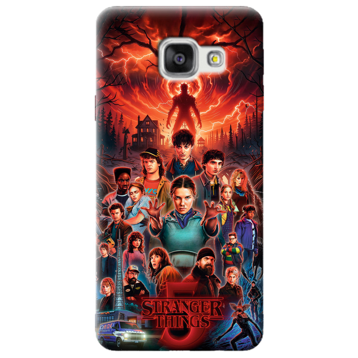 Чехол для Samsung Galaxy A3 2016 прозрачный Очень странные дела 5, Последняя битва - фото 1 - Чехлы для телефонов