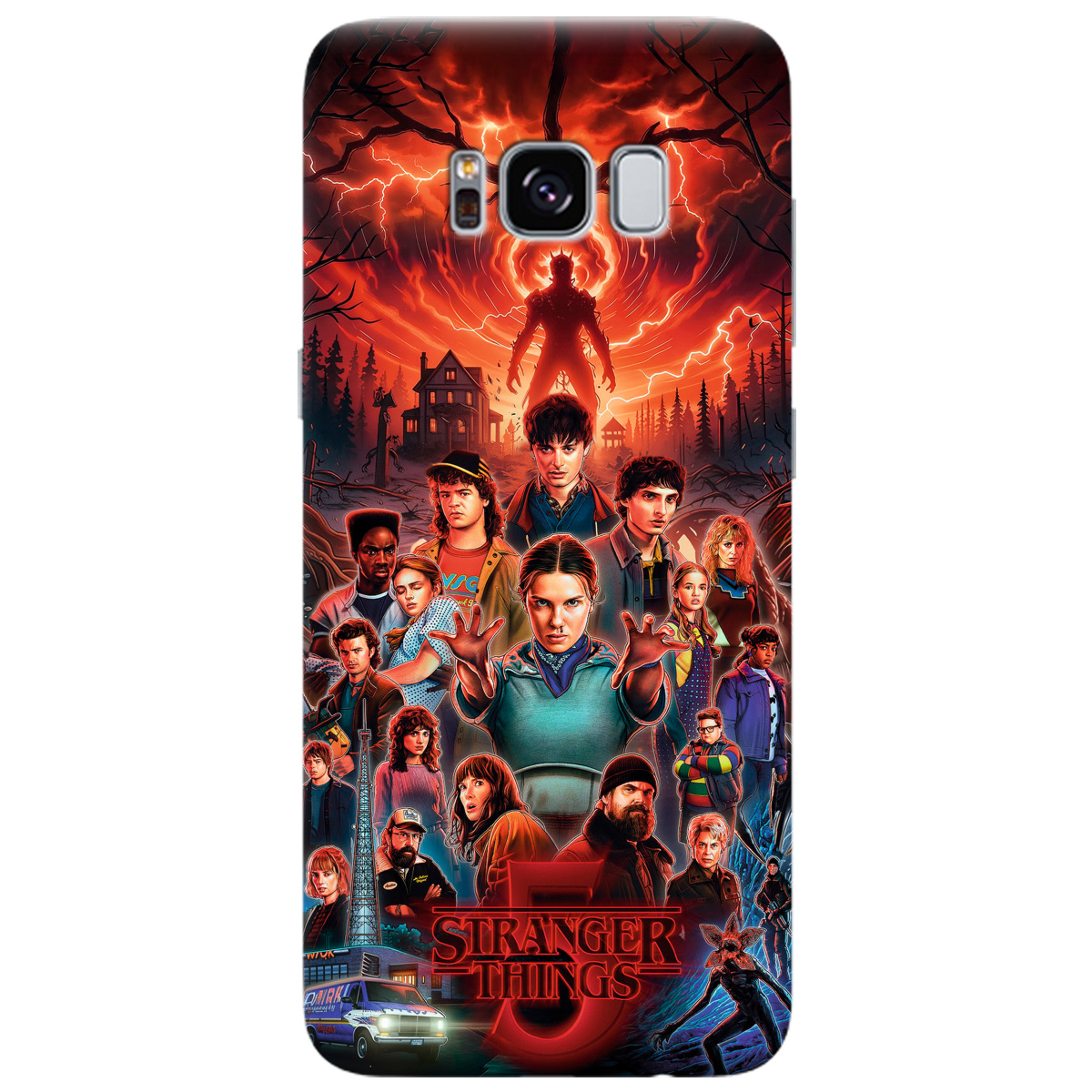 Чехол для Samsung Galaxy S8 прозрачный Очень странные дела 5, Последняя битва - фото 1 - Чехлы для телефонов