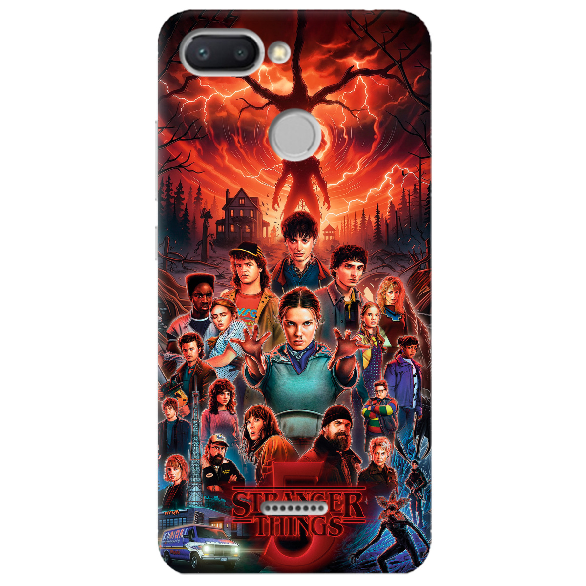 Чехол для Xiaomi Redmi 6 прозрачный Очень странные дела 5, Последняя битва - фото 1 - Чехлы для телефонов