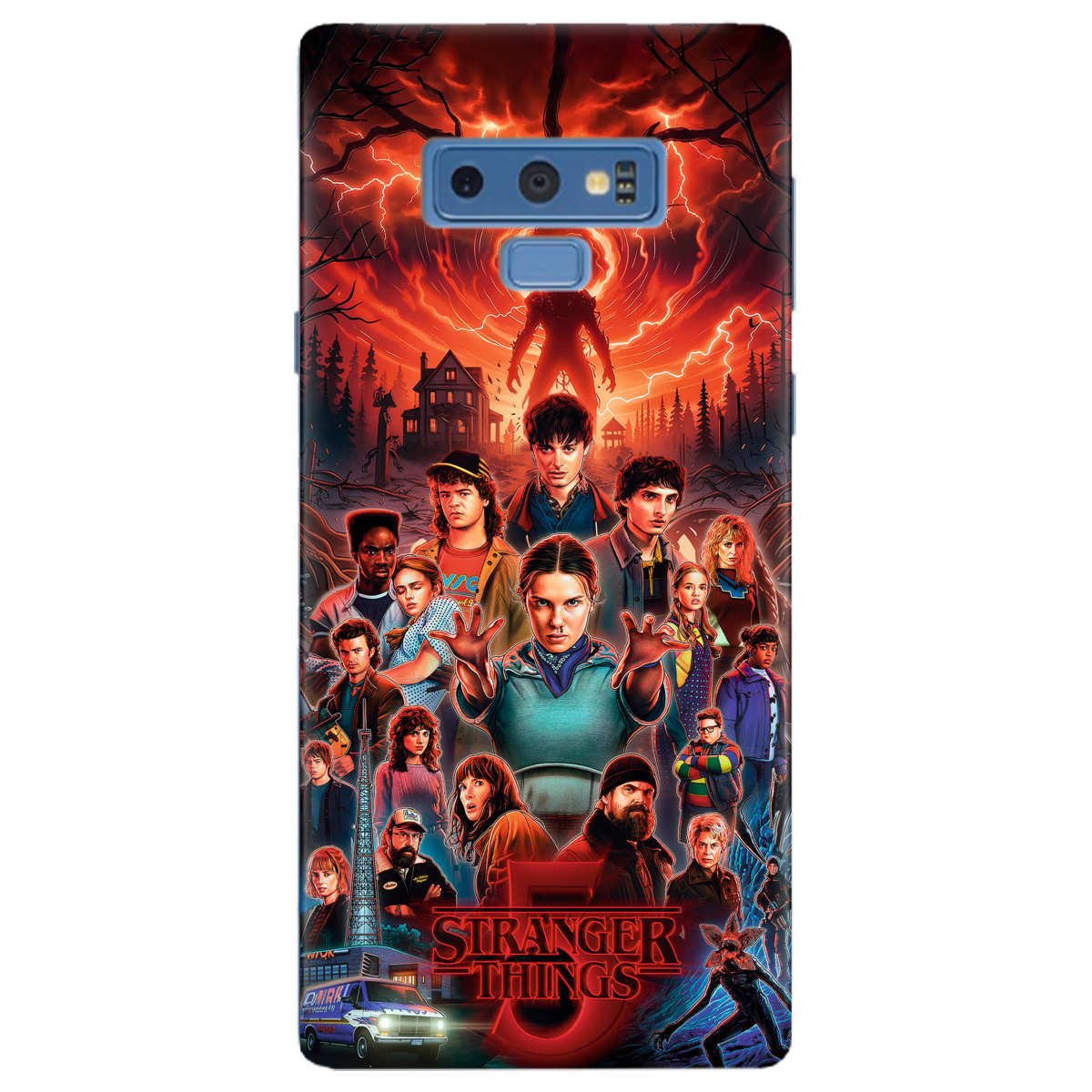 Чехол для Samsung Galaxy Note 9 прозрачный Очень странные дела 5, Последняя битва - фото 1 - Чехлы для телефонов