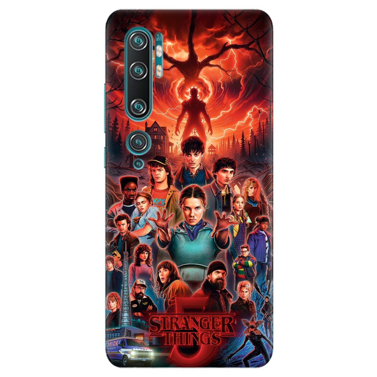 Чехол для Xiaomi Mi Note 10 прозрачный Очень странные дела 5, Последняя битва - фото 1 - Чехлы для телефонов