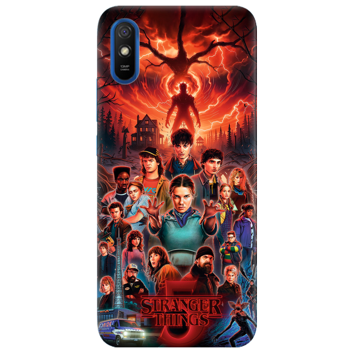 Чехол для Xiaomi Redmi 9A прозрачный Очень странные дела 5, Последняя битва - фото 1 - Чехлы для телефонов