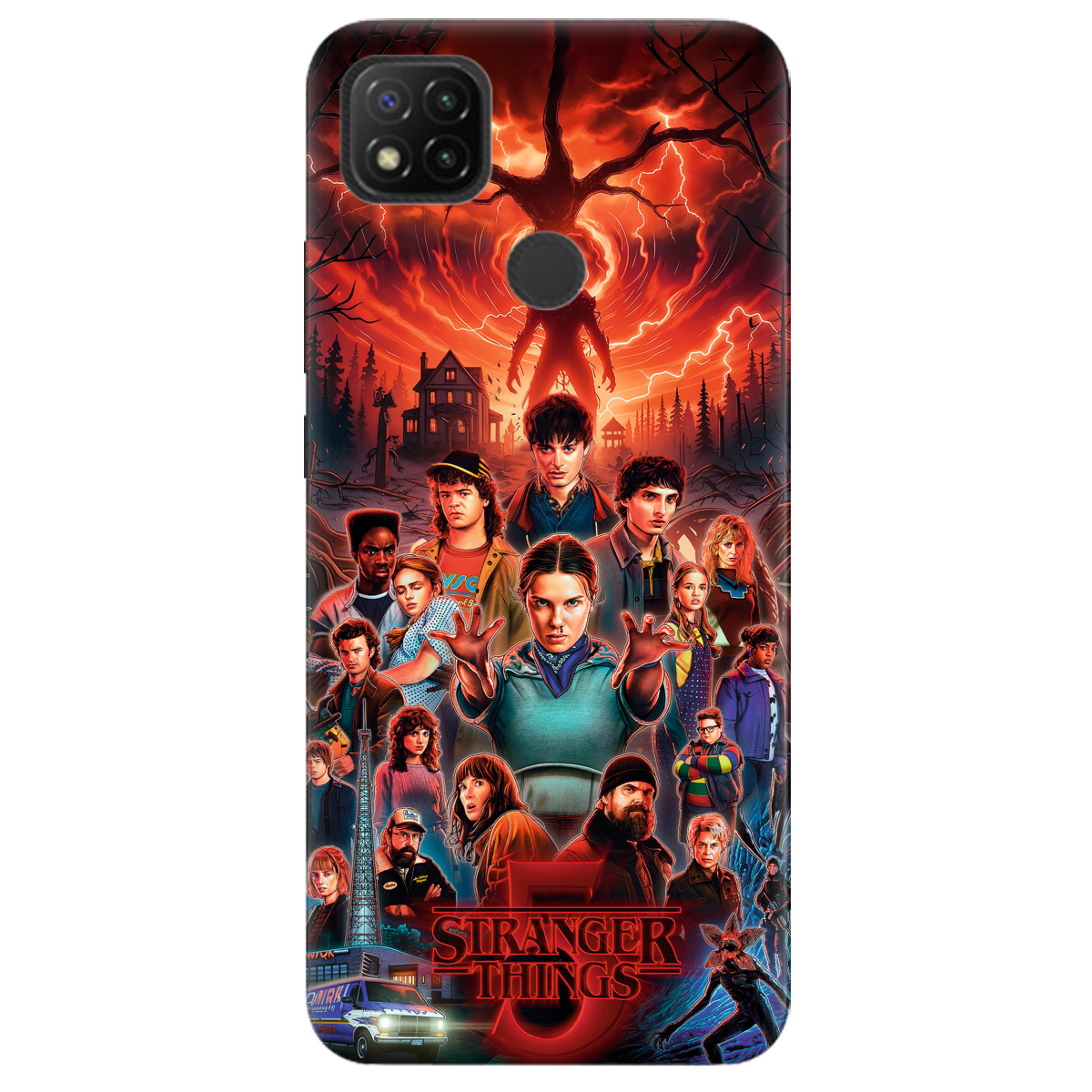 Чехол для Xiaomi Redmi 9C прозрачный Очень странные дела 5, Последняя битва - фото 1 - Чехлы для телефонов