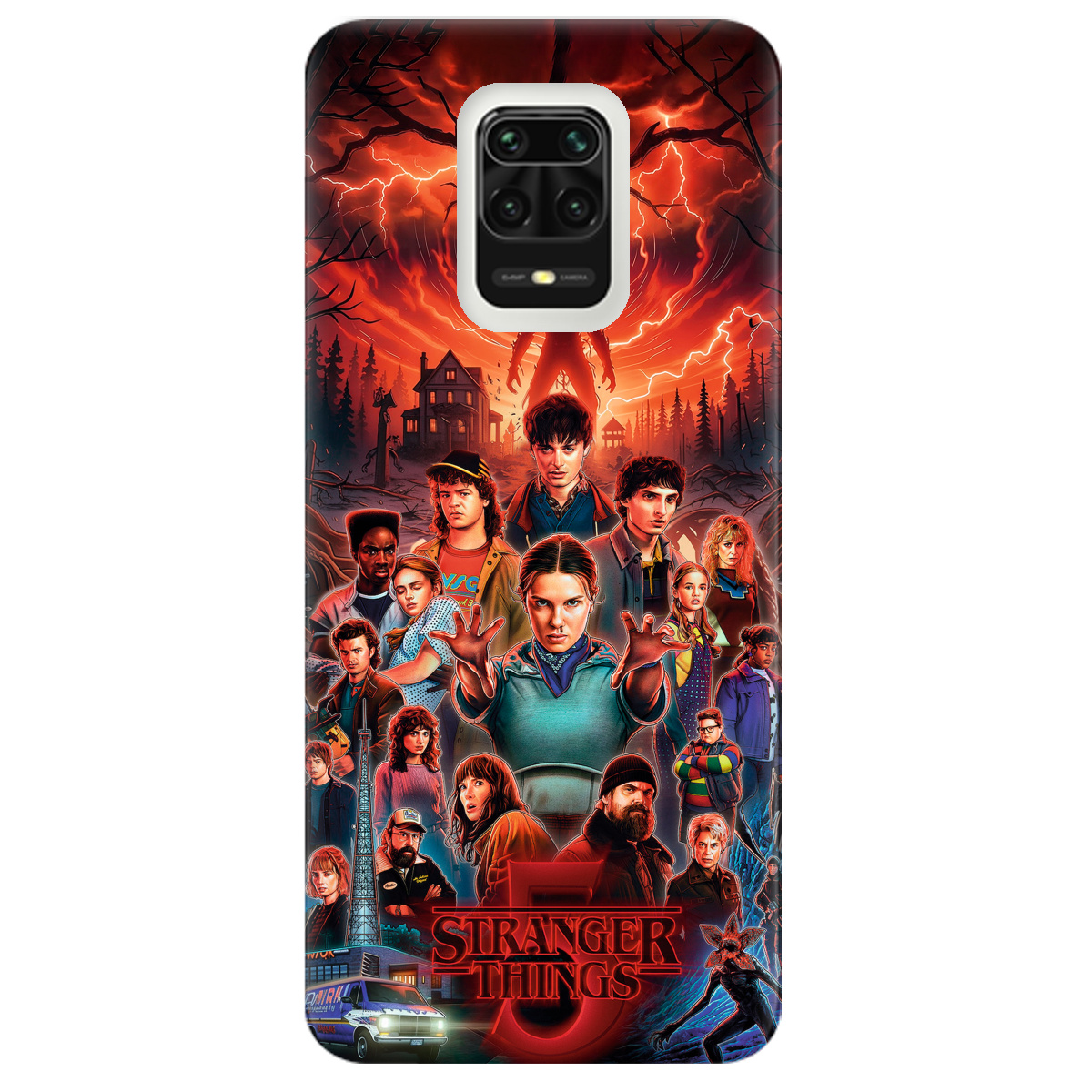 Чехол для Xiaomi Redmi Note 9 Pro прозрачный Очень странные дела 5, Последняя битва - фото 1 - Чехлы для телефонов