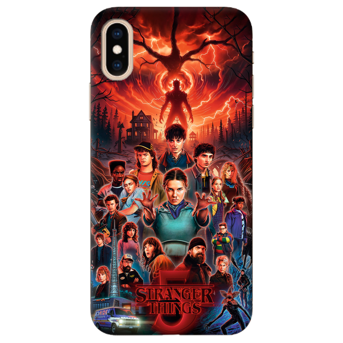 Чехол для Apple iPhone XS Max прозрачный Очень странные дела 5, Последняя битва - фото 1 - Чехлы для телефонов