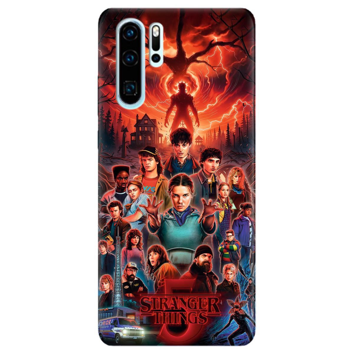 Чехол для Huawei P30 Pro прозрачный Очень странные дела 5, Последняя битва - фото 1 - Чехлы для телефонов