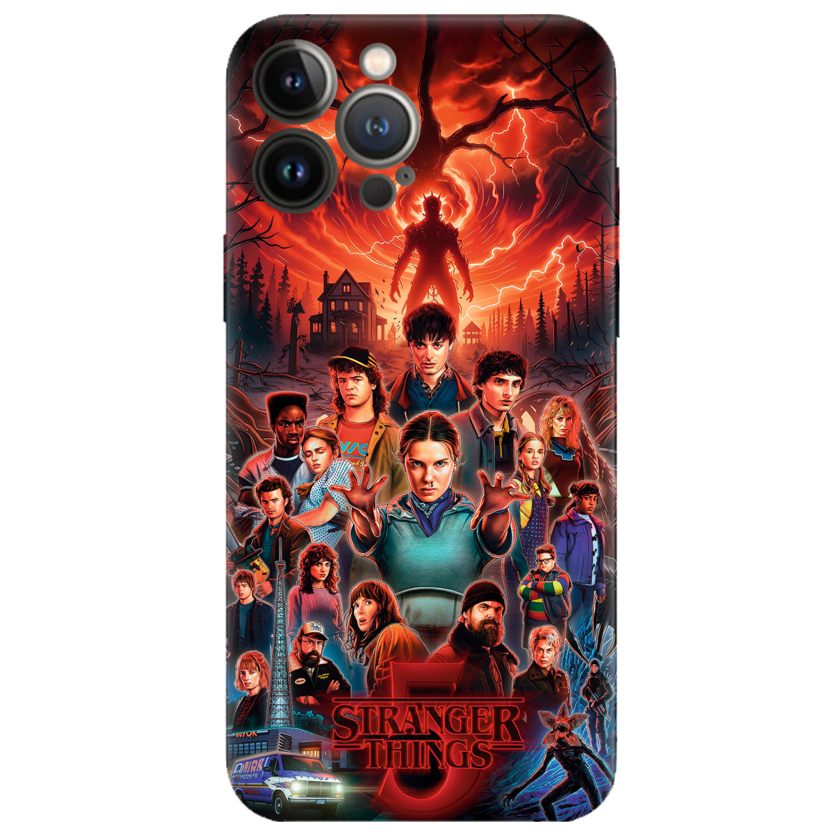 Чехол для Apple iPhone 13 Pro прозрачный Очень странные дела 5, Последняя битва - фото 1 - Чехлы для телефонов