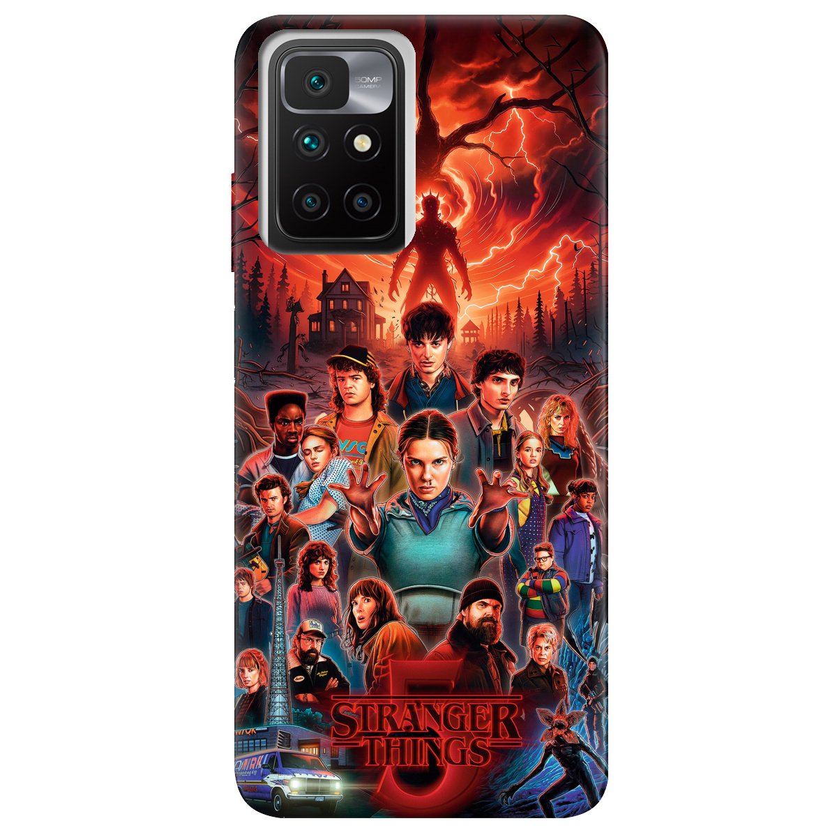 Чехол для Xiaomi Redmi 10 прозрачный Очень странные дела 5, Последняя битва - фото 1 - Чехлы для телефонов
