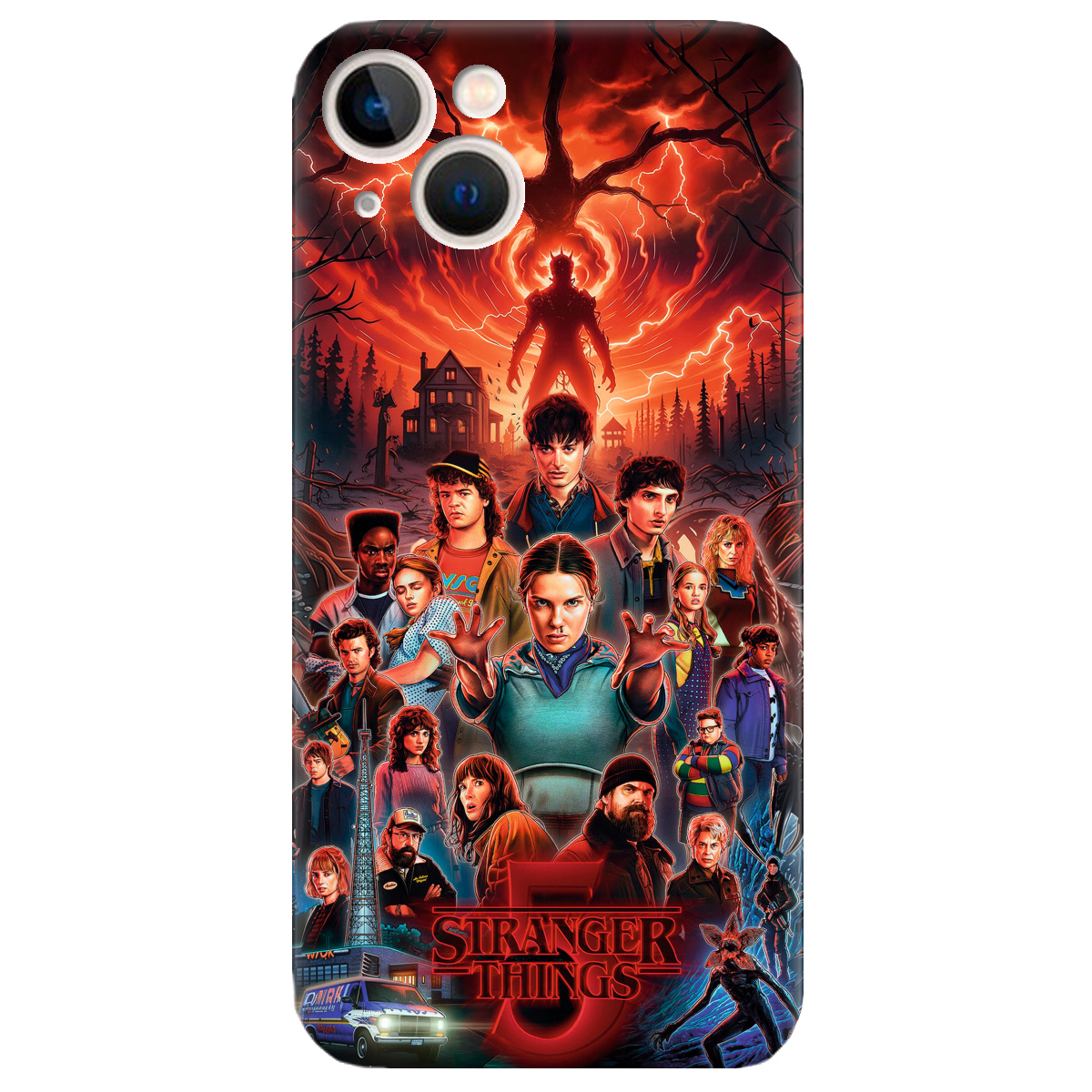 Чехол для Apple iPhone 13 Mini прозрачный Очень странные дела 5, Последняя битва - фото 1 - Чехлы для телефонов