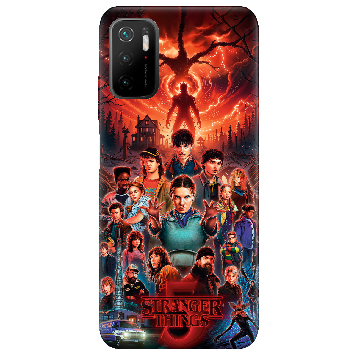 Чехол для Xiaomi Redmi Note 10 5G прозрачный Очень странные дела 5, Последняя битва - фото 1 - Чехлы для телефонов