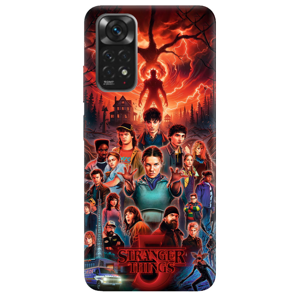 Чехол для Xiaomi Redmi Note 11 прозрачный Очень странные дела 5, Последняя битва - фото 1 - Чехлы для телефонов