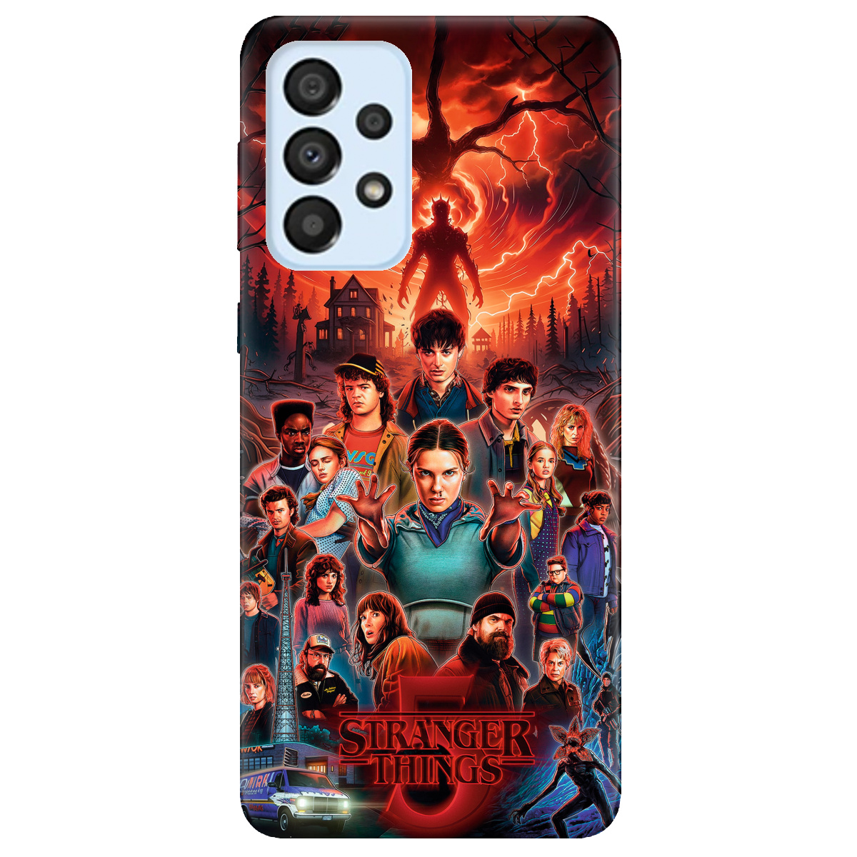 Чехол для Samsung Galaxy A33 прозрачный Очень странные дела 5, Последняя битва - фото 1 - Чехлы для телефонов