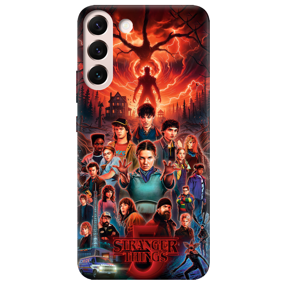 Чехол для Samsung Galaxy S22 Plus прозрачный Очень странные дела 5, Последняя битва - фото 1 - Чехлы для телефонов